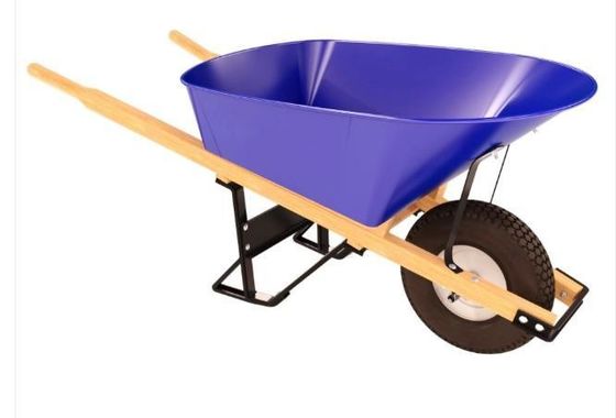 εργαλεία 150kg κάρρων κήπων 540mm Wheelbarrow 6 κυβικών ποδιών με το πλαίσιο χάλυβα