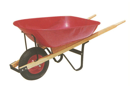 εργαλεία 150kg κάρρων κήπων 540mm Wheelbarrow 6 κυβικών ποδιών με το πλαίσιο χάλυβα